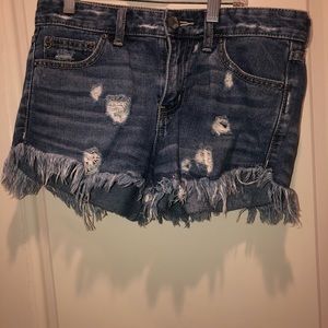 Free People jean shorts